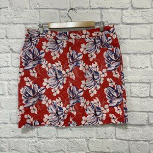 Tommy Bahama Relax 10 Skirt 100% Linen Mini Hawaii